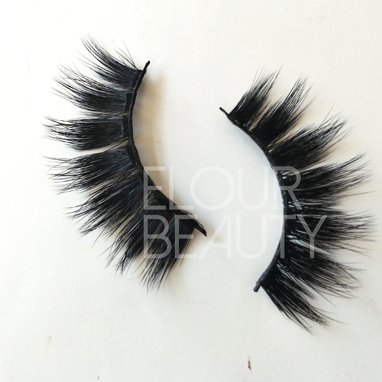 Best natural  3D faux mink volume false lashes manufacturer ED33